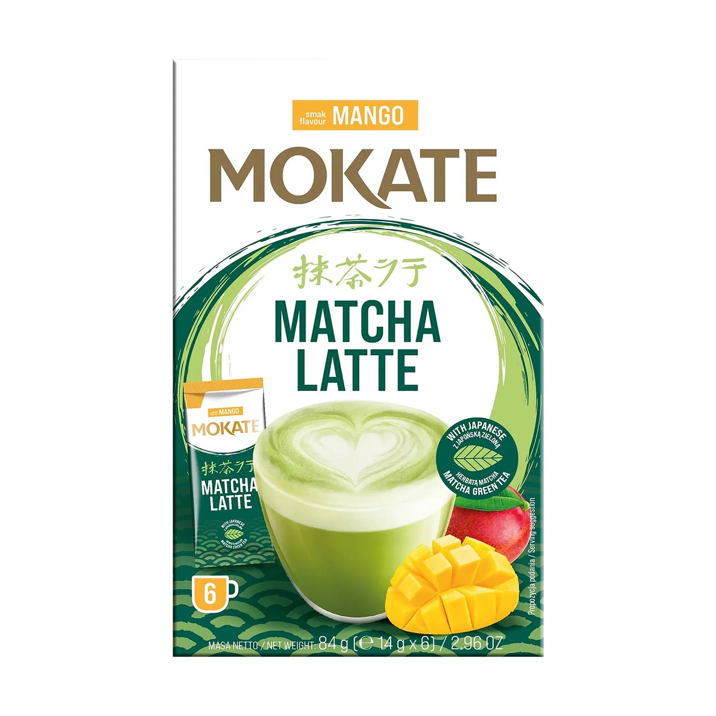 Mokate Matcha Latte Mango 6 Sachets