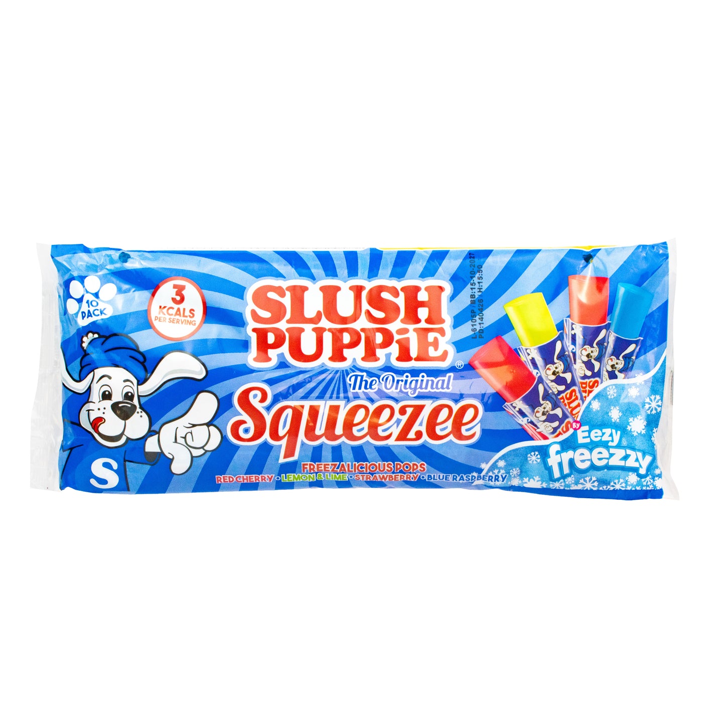 Slush Puppie Squeeze assorted Ice Pops - 10 Pops