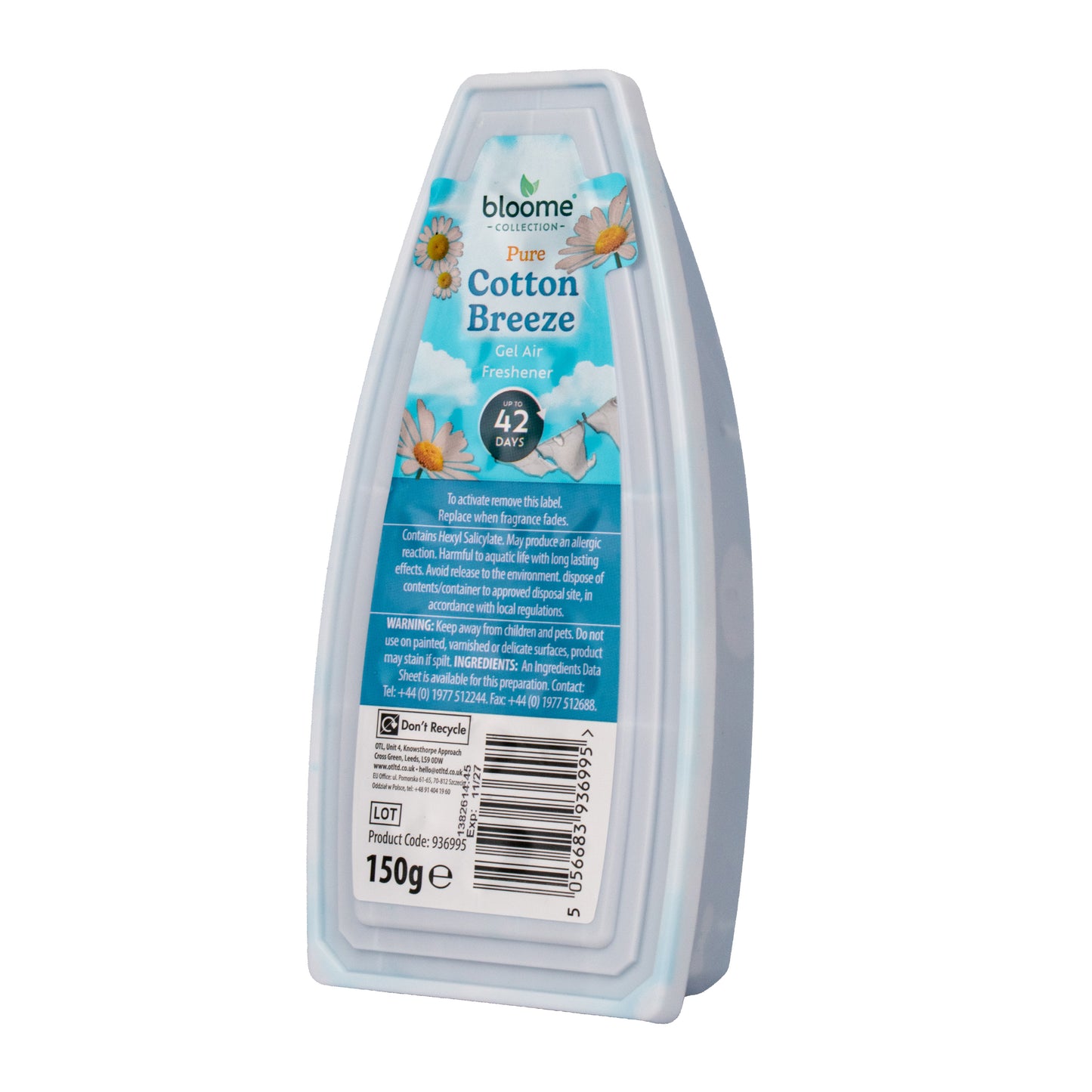 Bloome Gel Boat Air Fresheners - Cotton Breeze