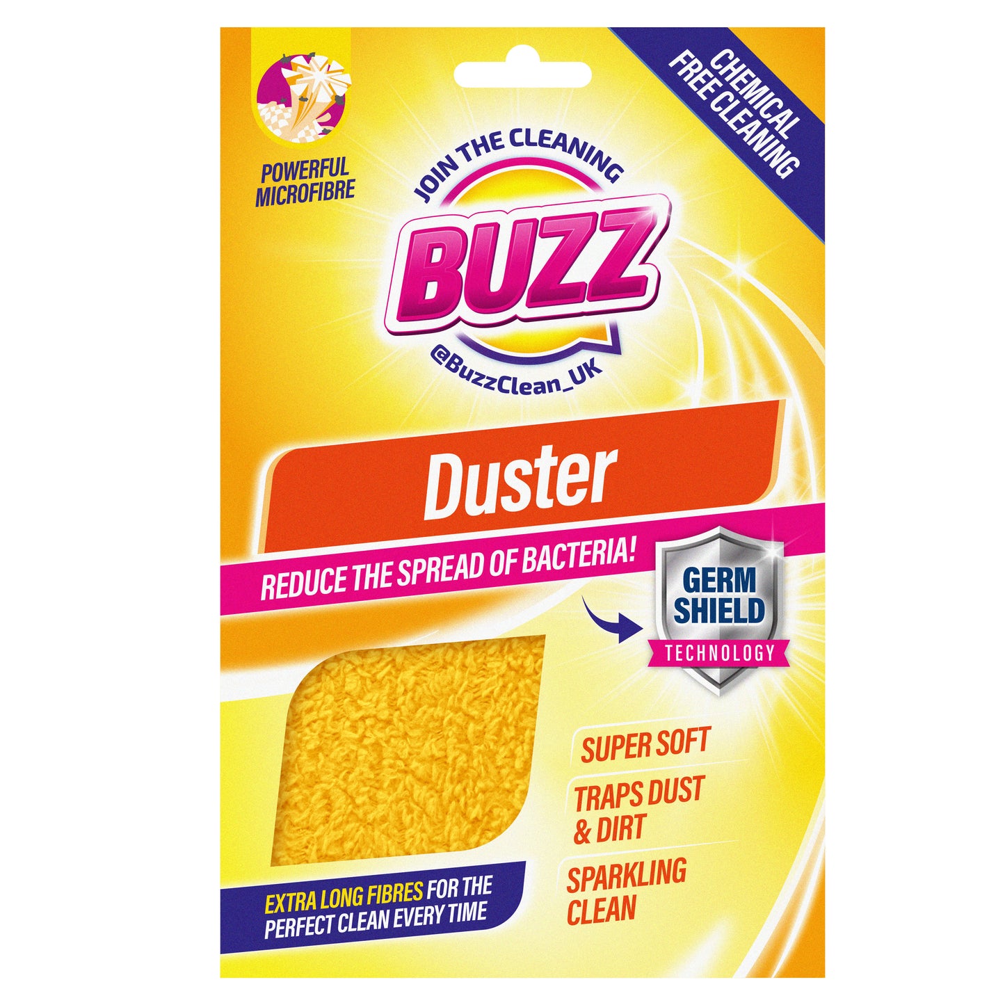 Buzz Microfibre Duster Cloth with Germ Shield (OC)