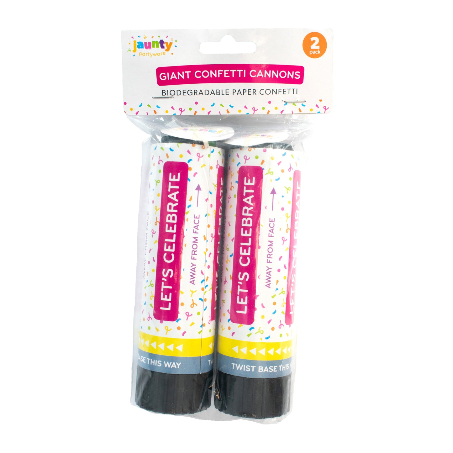 Jaunty Giant Confetti Cannon 2pk (OTL)