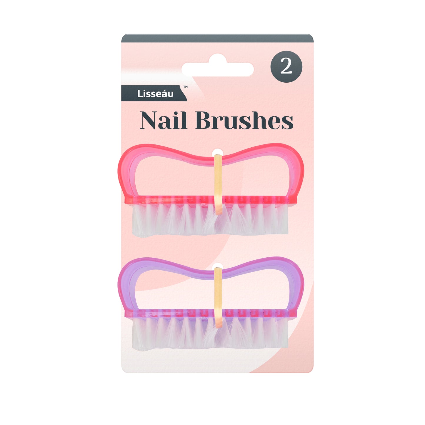 Nail Brushes 2pk Clipstrip (OC)