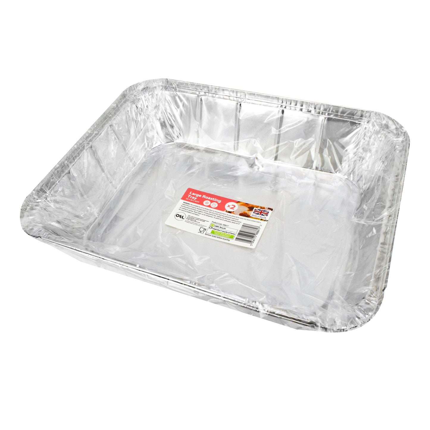 Large Foil Roasting Trays 2pk