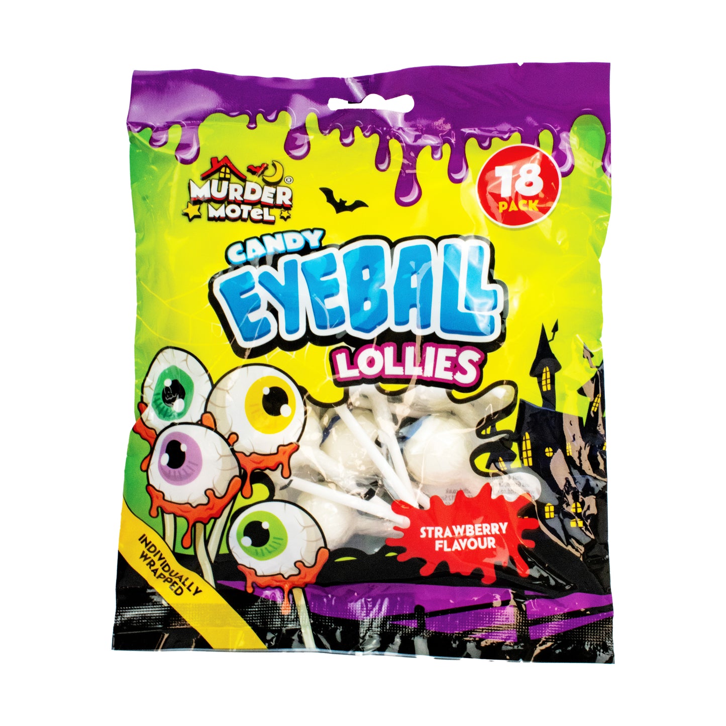 Eyeball Hard Boiled Lollipops 180g (18x 10g)