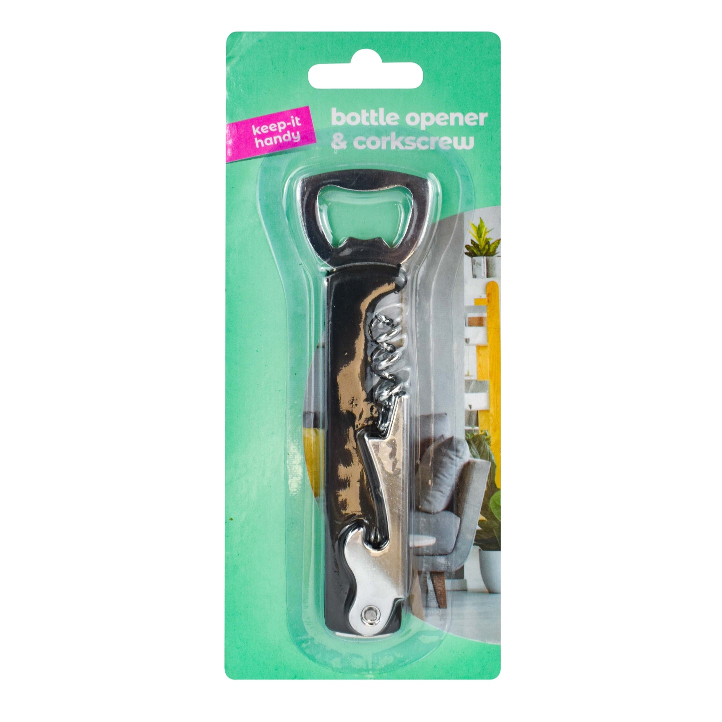 Bottle Opener & Corkscrew Clipstrip