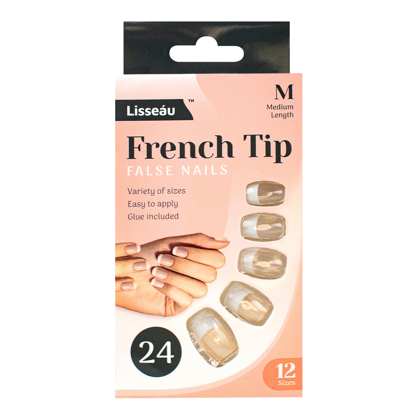 French Nails Set and Glue 24pk