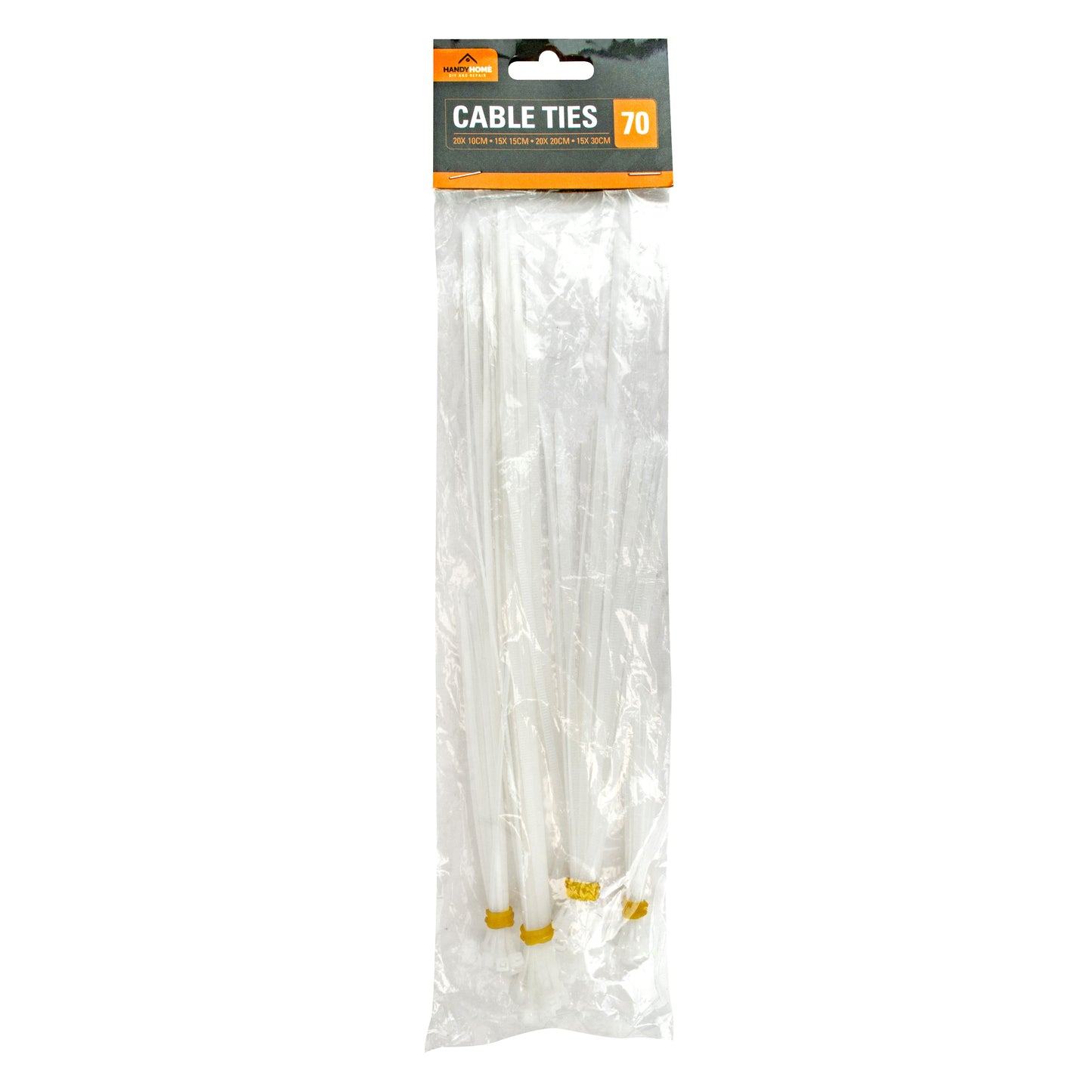 Plastic Cable Ties 70pk