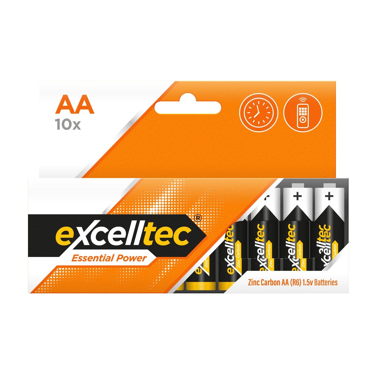 Zinc Carbon AA Batteries 10pk