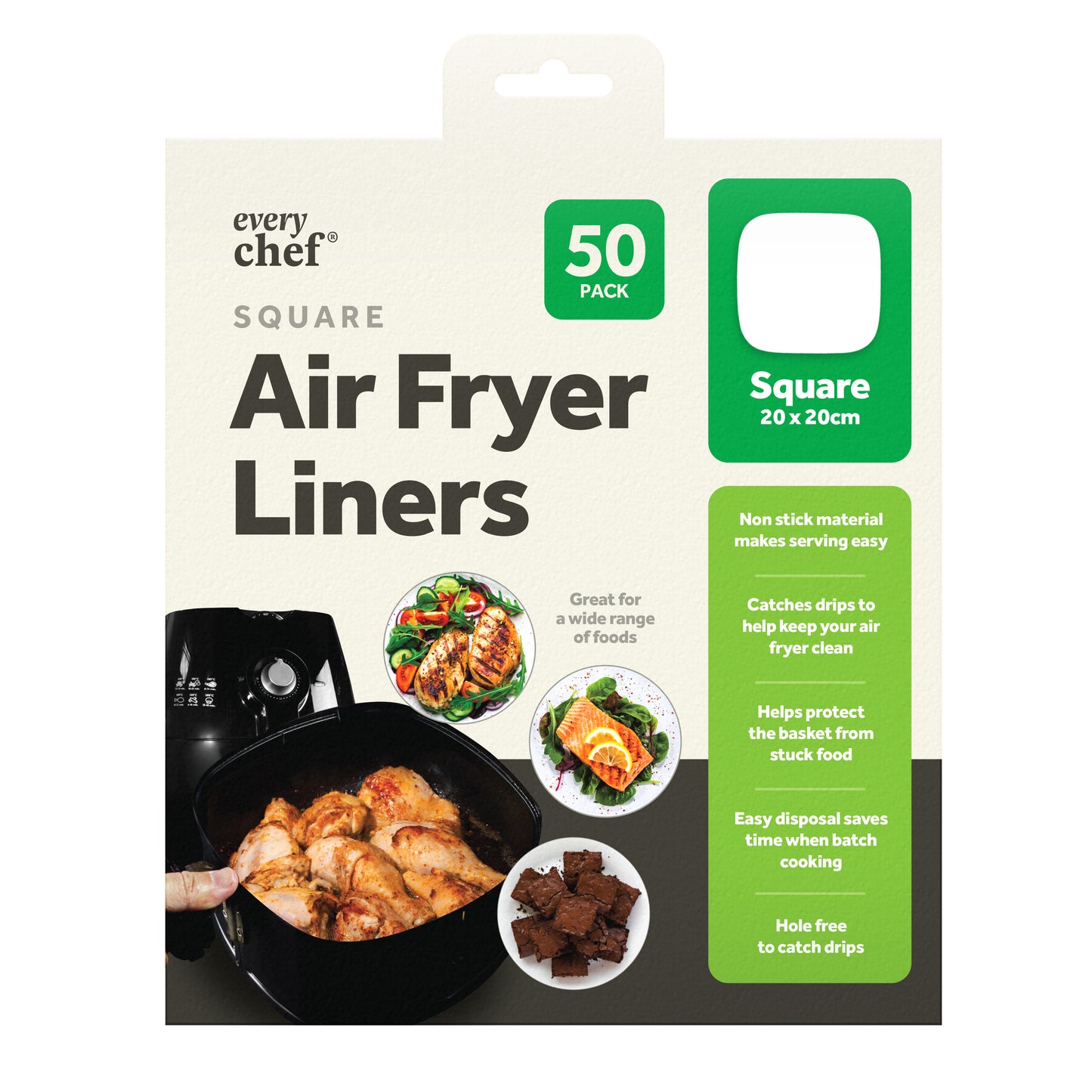 Air Fryer Sheets Square 50pk