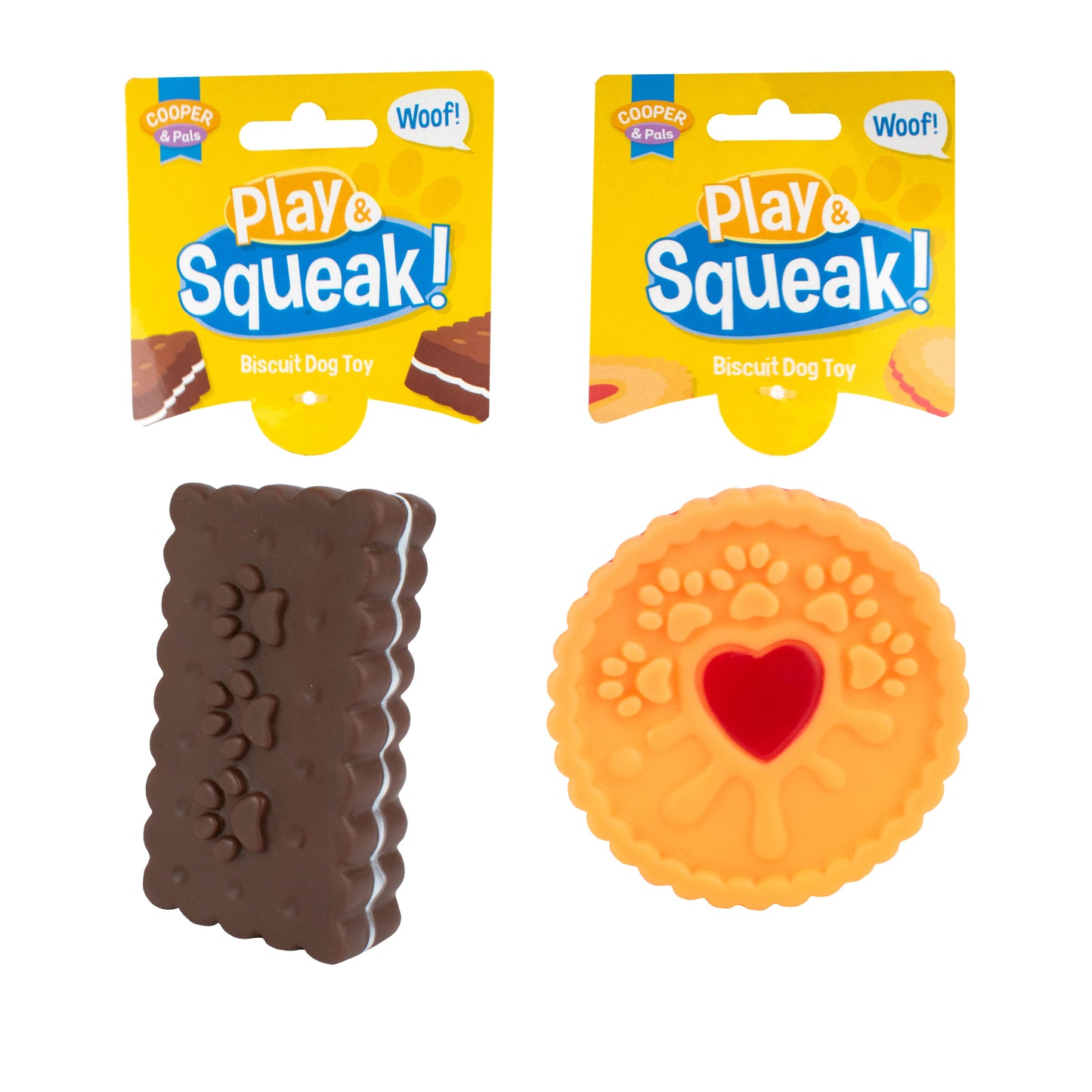 Biscuit Squeaky Dog Toy Mix