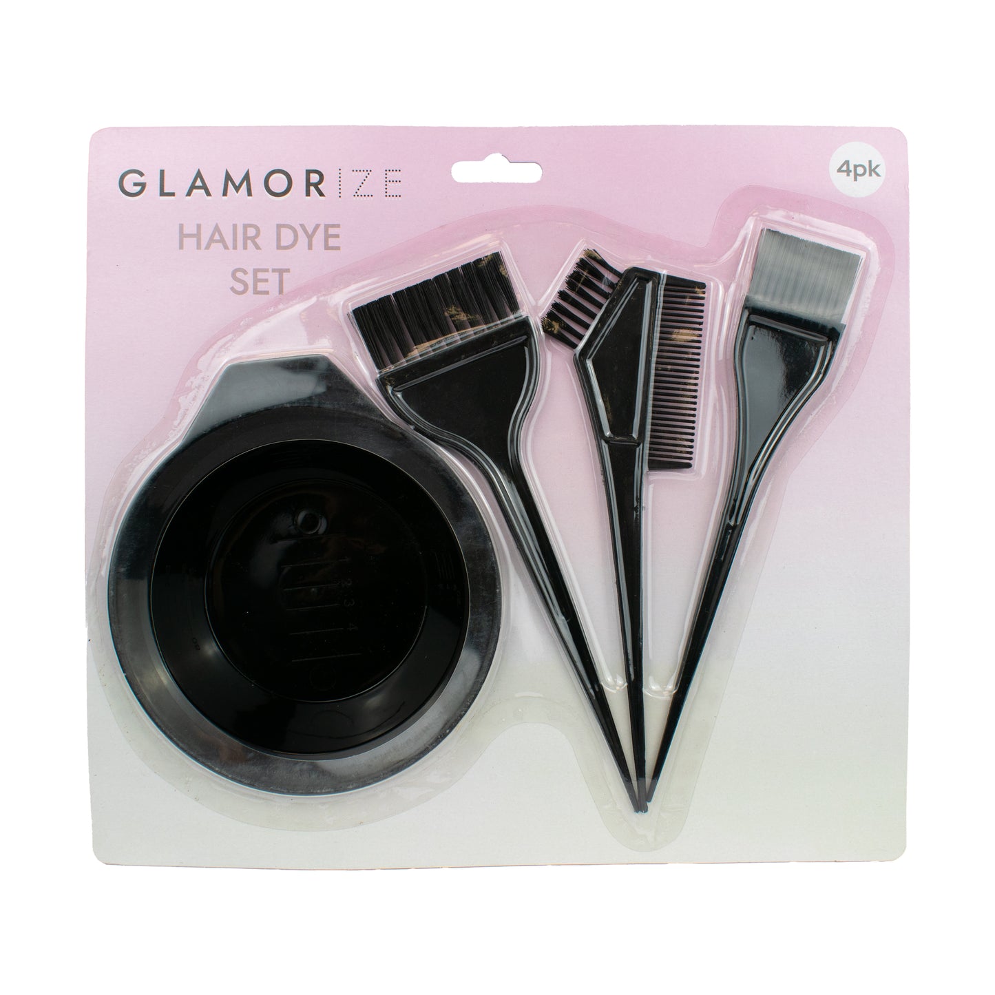 Hair Dye Brush and Bowl Set - 4pc
