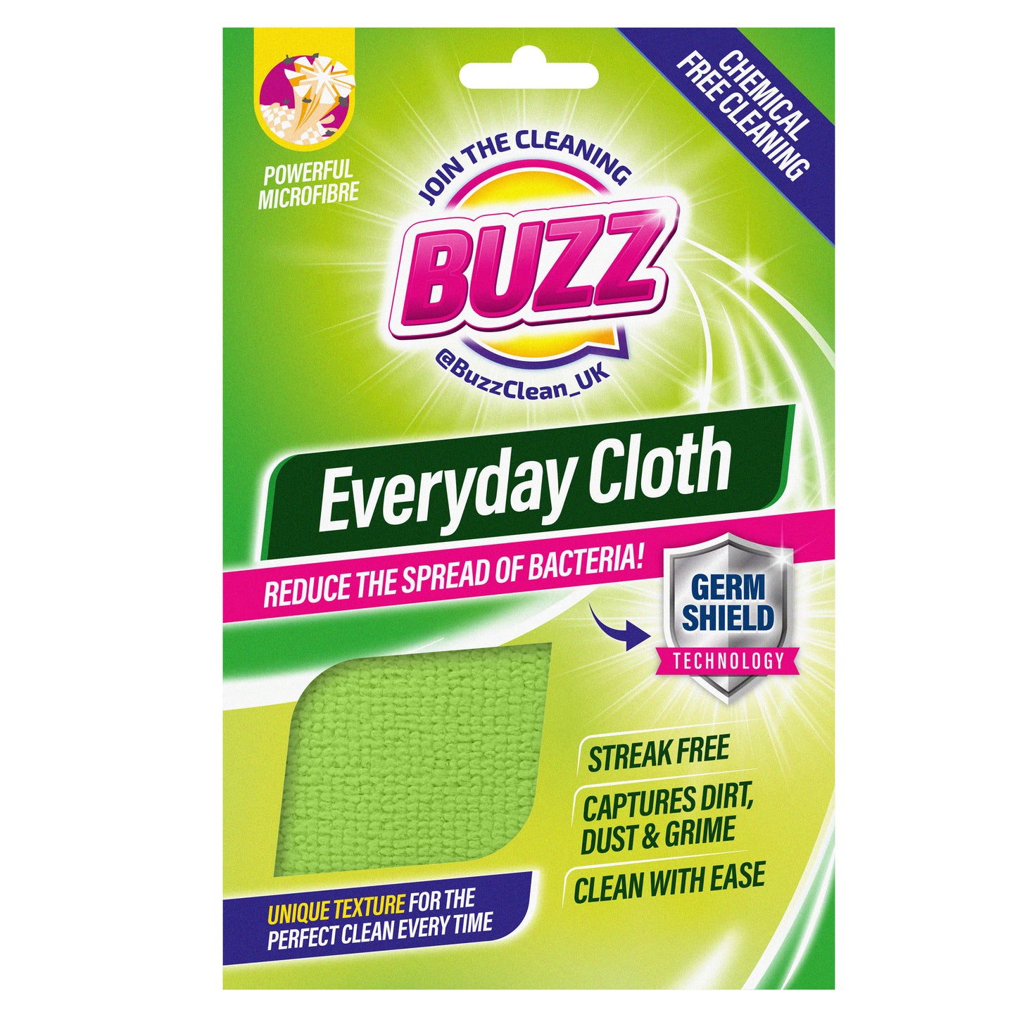 Buzz Microfibre Cloth with Germ Shield (OC)