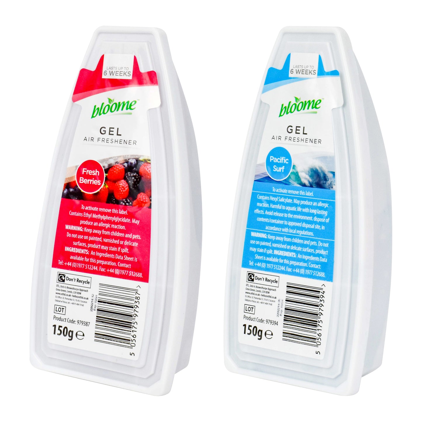 Gel Boat Air Fresheners - Berries & Ocean Mix Case