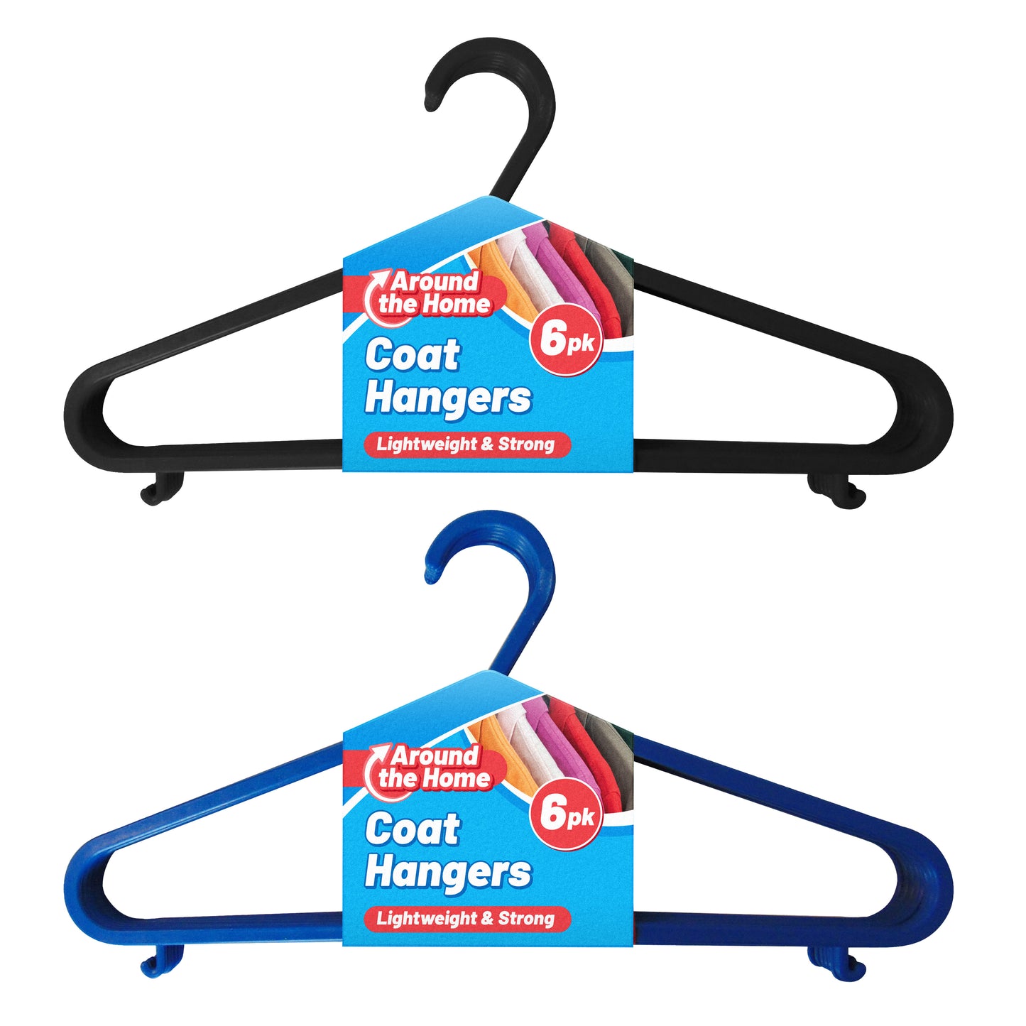 Assorted Coat Hangers 6pk
