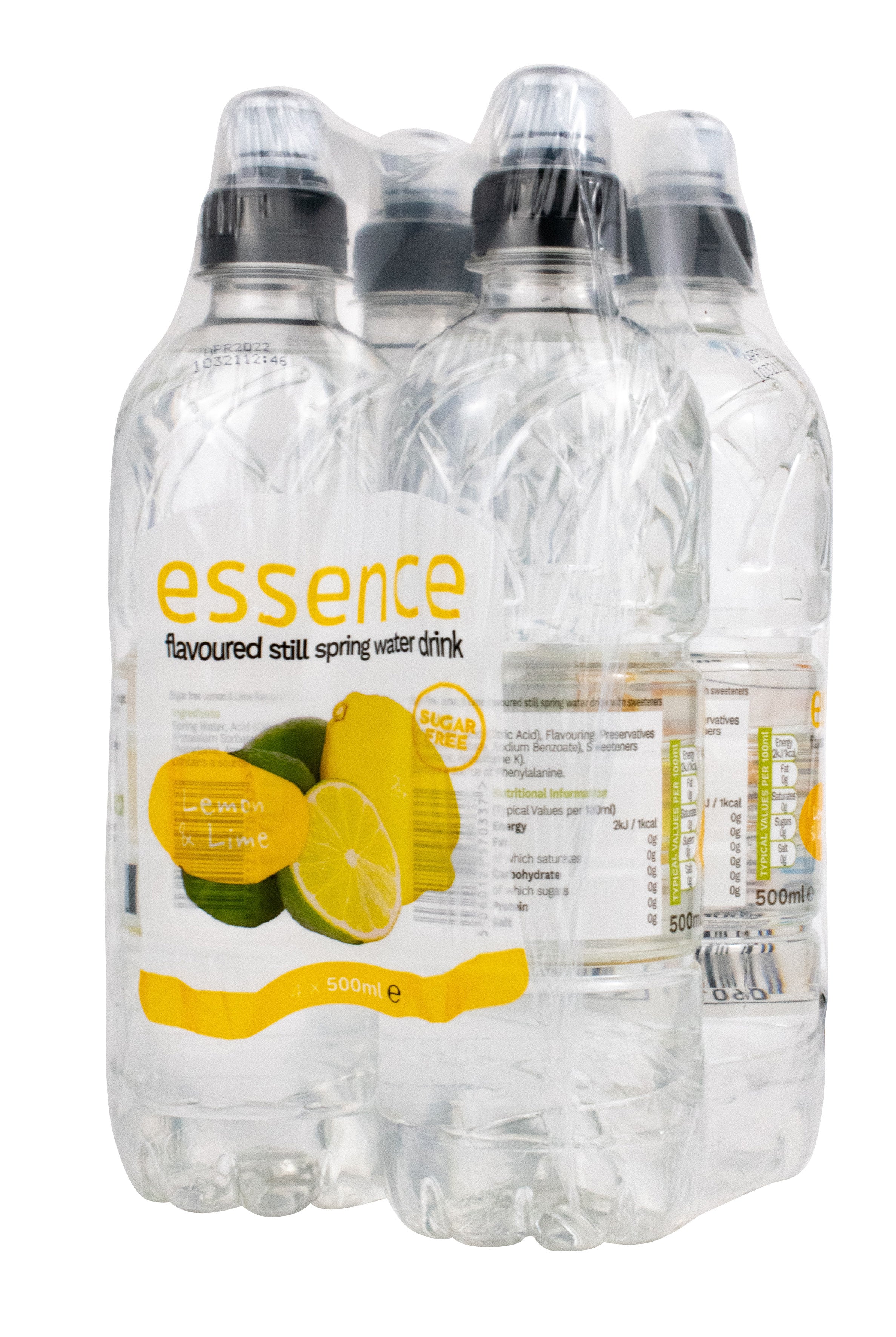 Essence Lemon & Lime Still Water 4x500ml – OTL Production