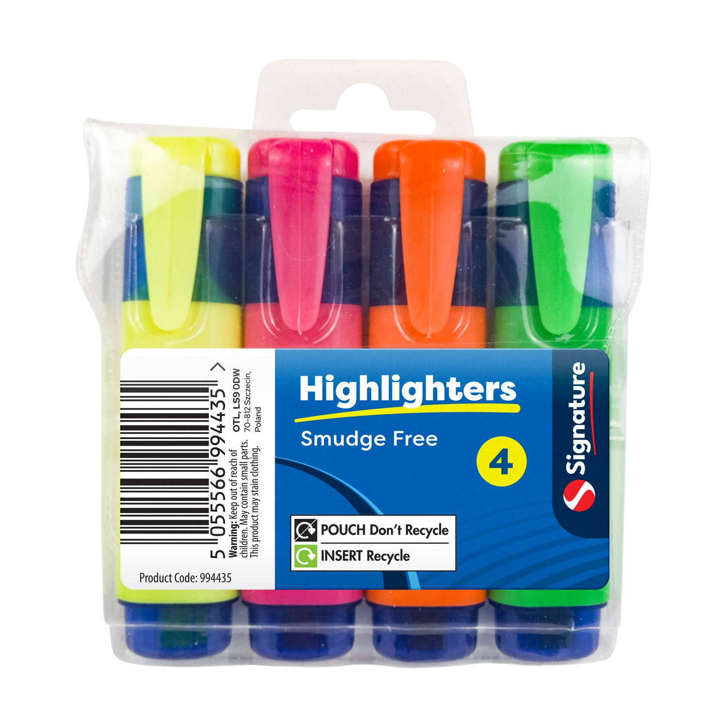 Highlighter Pens 4pk