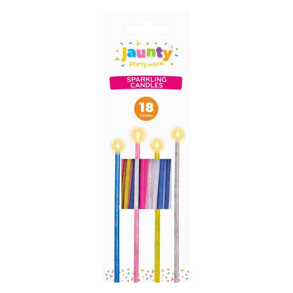 Jaunty Sparkling Candles 18pk