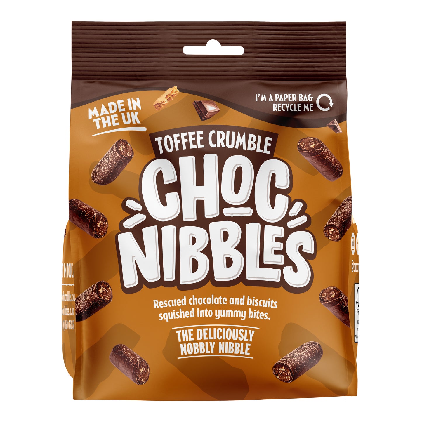 Chocolate Nibbles - Toffee 135g