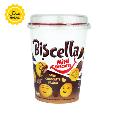 Biscella Chocolate Mini Biscuit Tub 125g