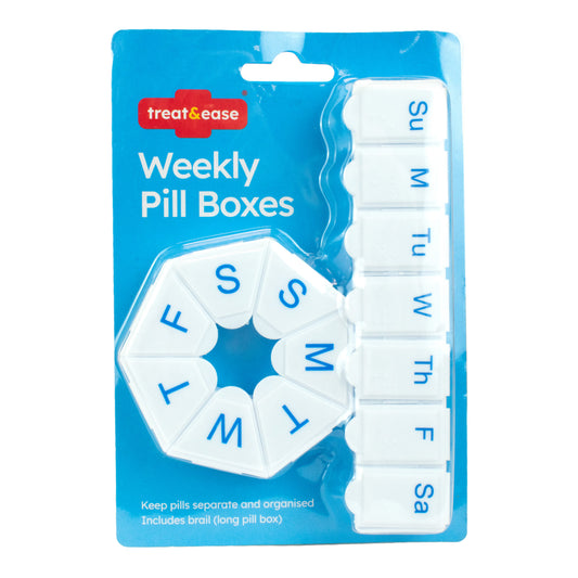 7 Day Weekly Pill Box 2pk