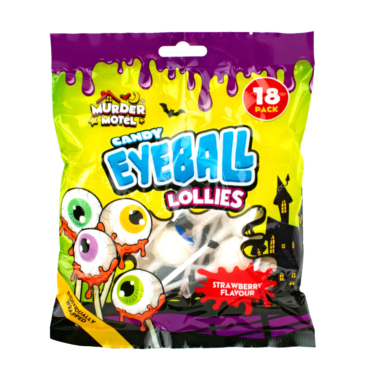 Eyeball Hard Boiled Lollipops 180g (18x 10g)