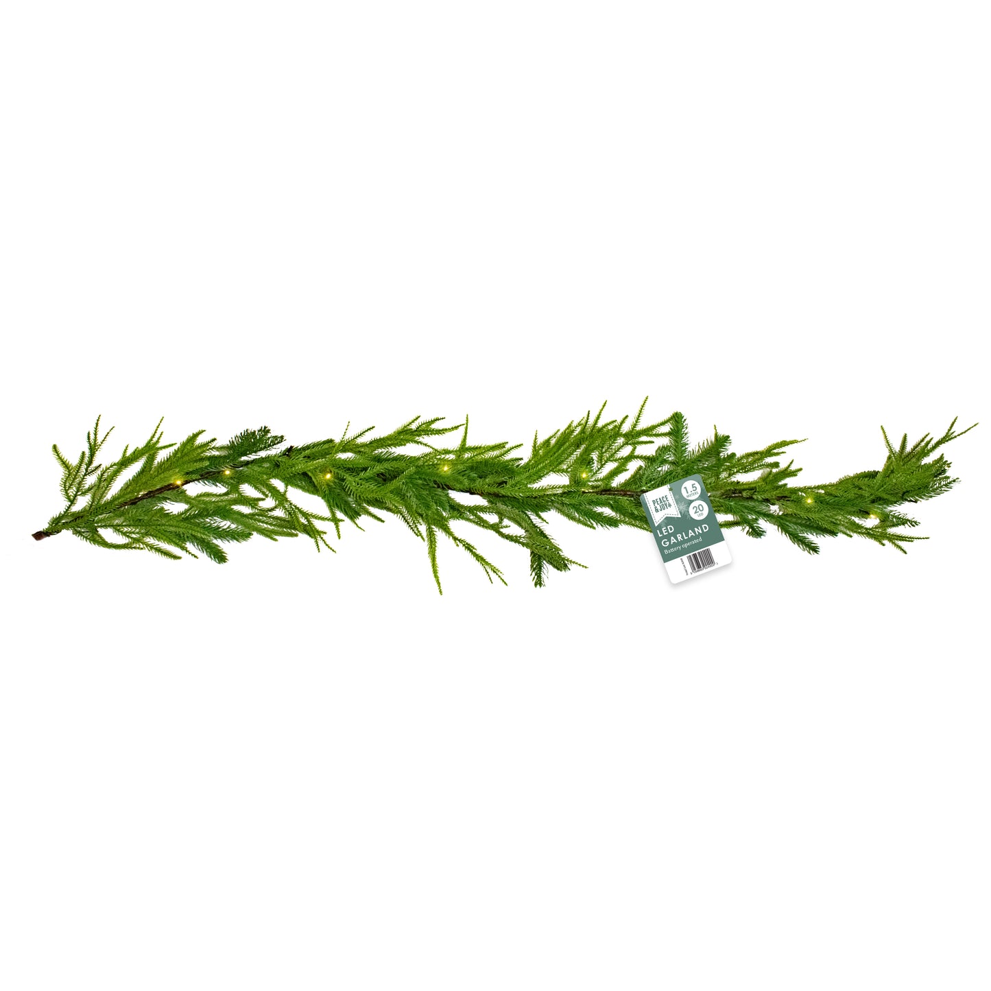 1.5m Battery Operated Garland with 20 LEDs