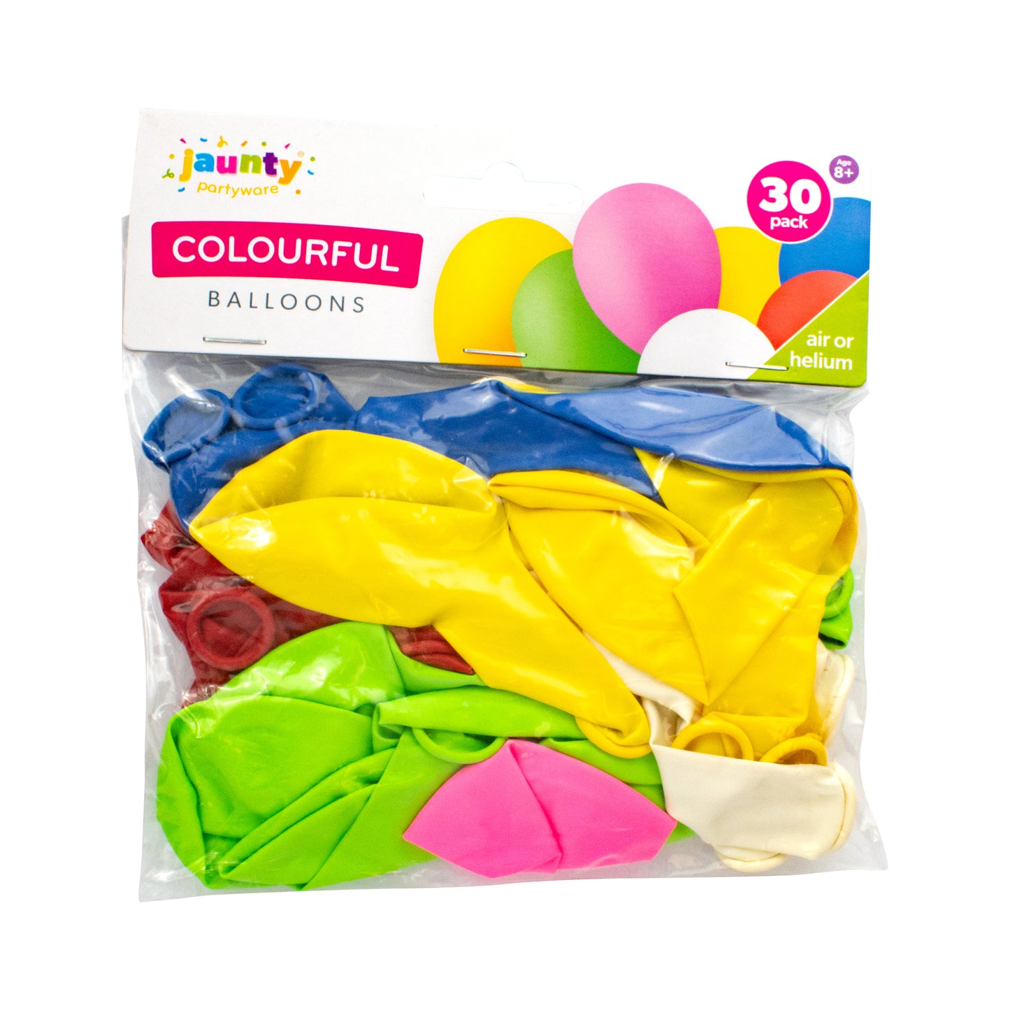 Jaunty Assorted Balloons 30pk