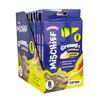 Mischief Cat Creamy Lickalots Catnip 8pk OC