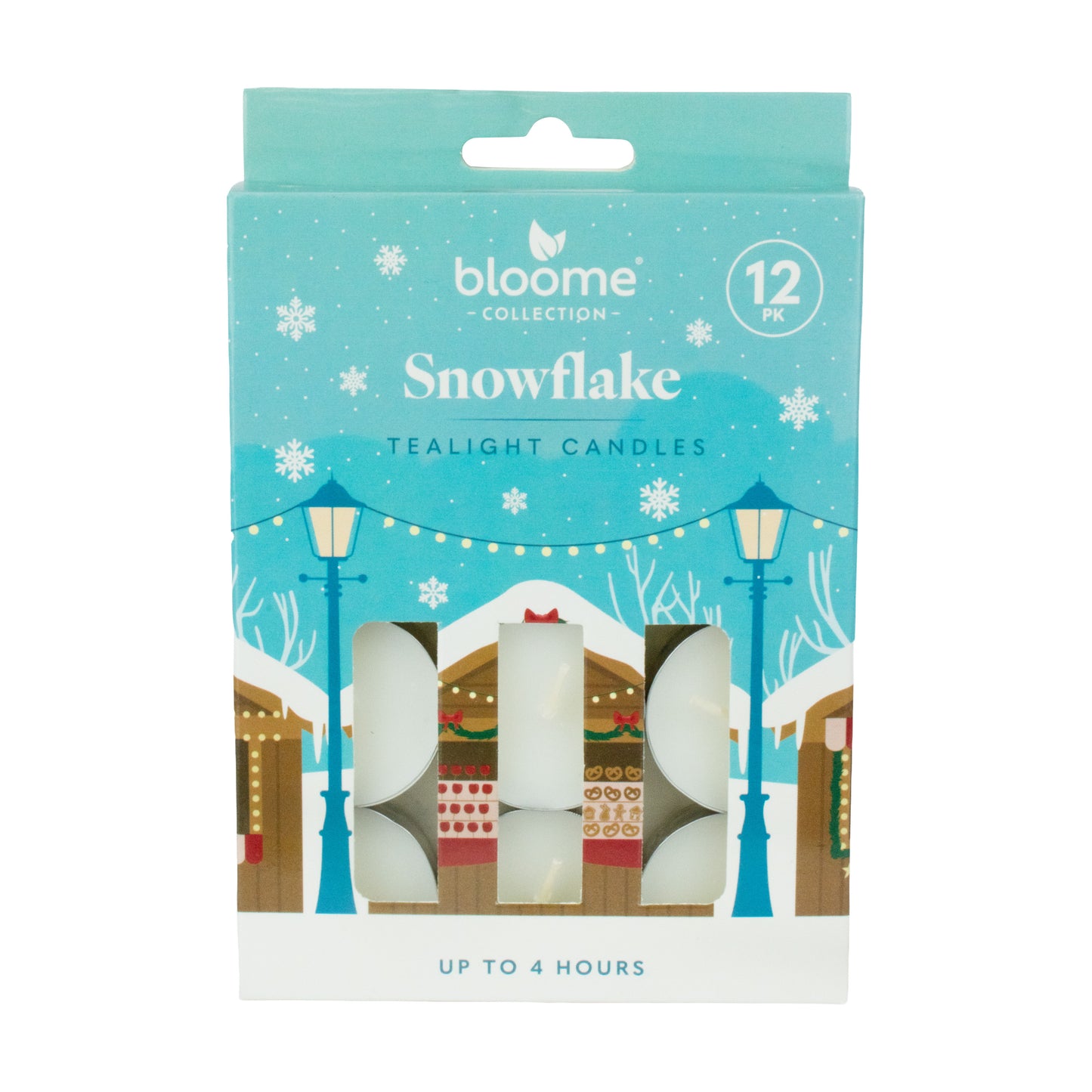 Festive Magic Scented Tealights 12pk - Snowflake Scent