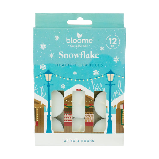 Festive Magic Scented Tealights 12pk - Snowflake Scent
