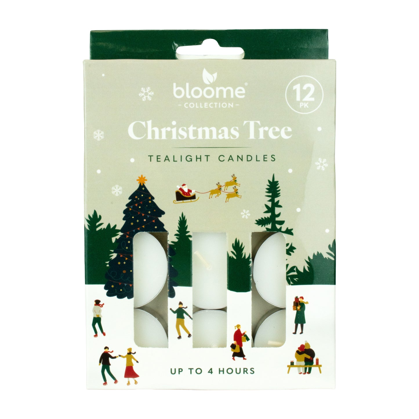 Festive Magic Scented Tealights 12pk - Christmas Tree Scent
