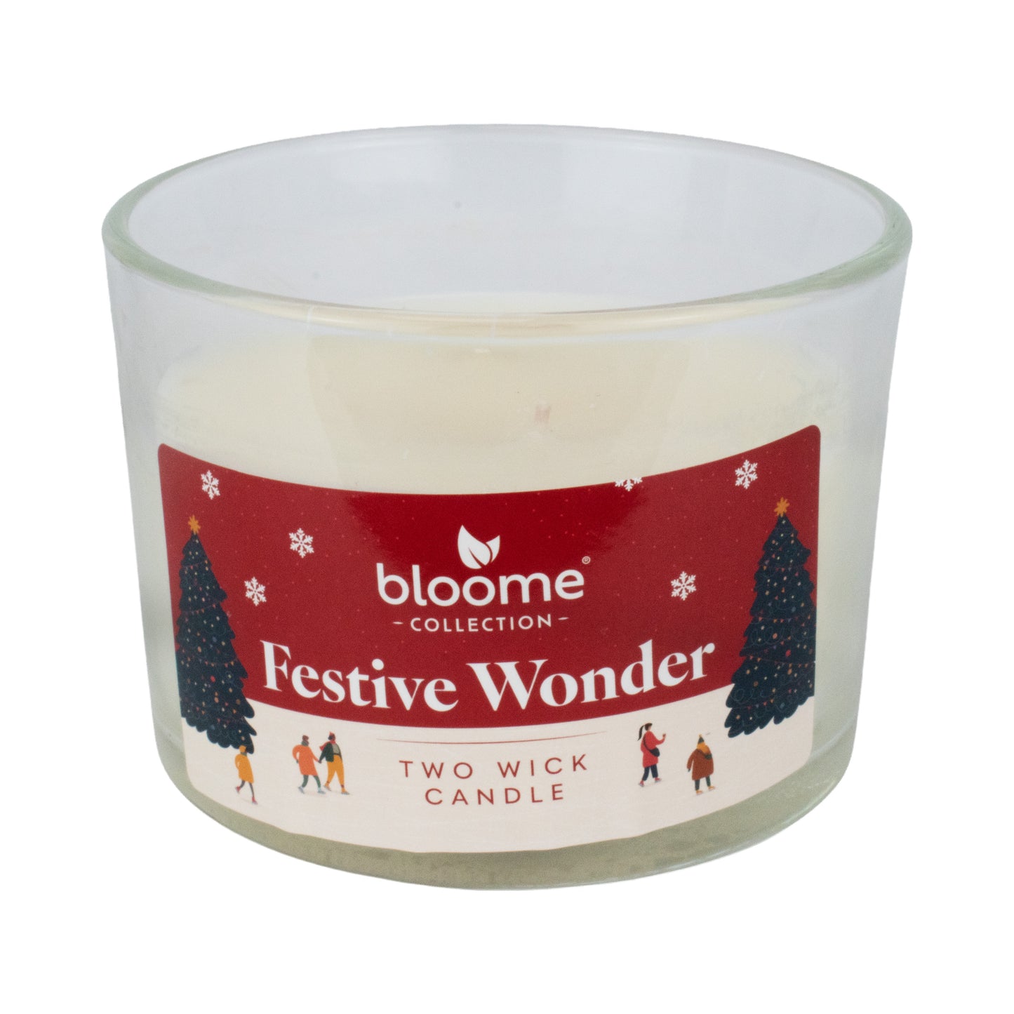 Large 2 Wick Candle 300g - Festive Moments