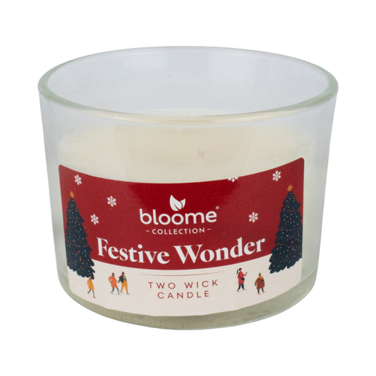 Large 2 Wick Candle 300g - Festive Moments