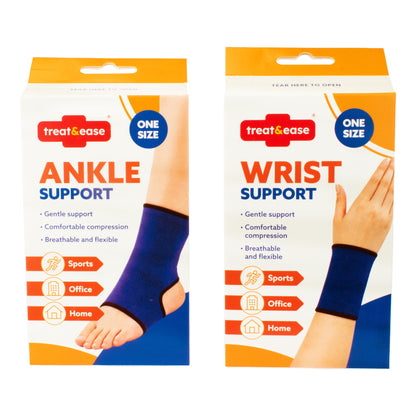 Ankle Support and Wrist Support 1pk assorted