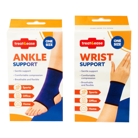 Ankle Support and Wrist Support 1pk assorted