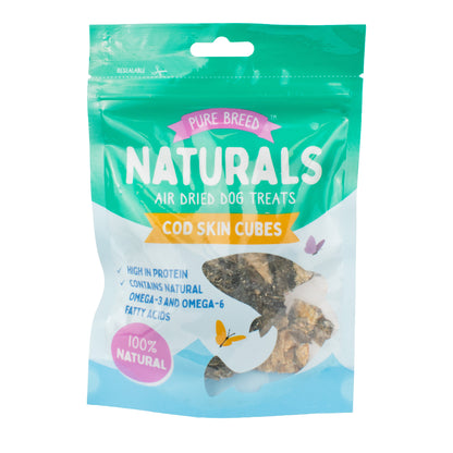 Pure Breed Naturals Cod Skin Cubes 50g