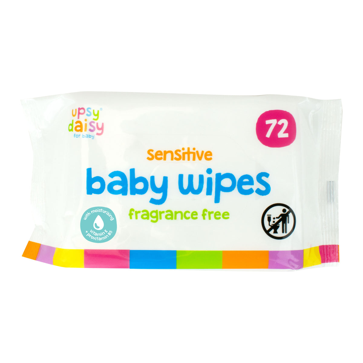 Upsy Daisy Biodegradable Sensitive Baby Wipes 72pk