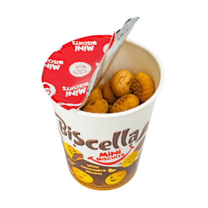 Biscella Chocolate Mini Biscuit Tub 125g