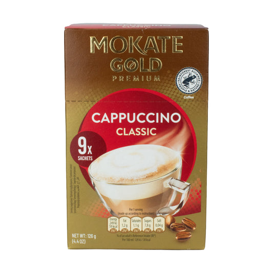 Mokate Gold Premium Coffee Cappuccino 9pk 126g