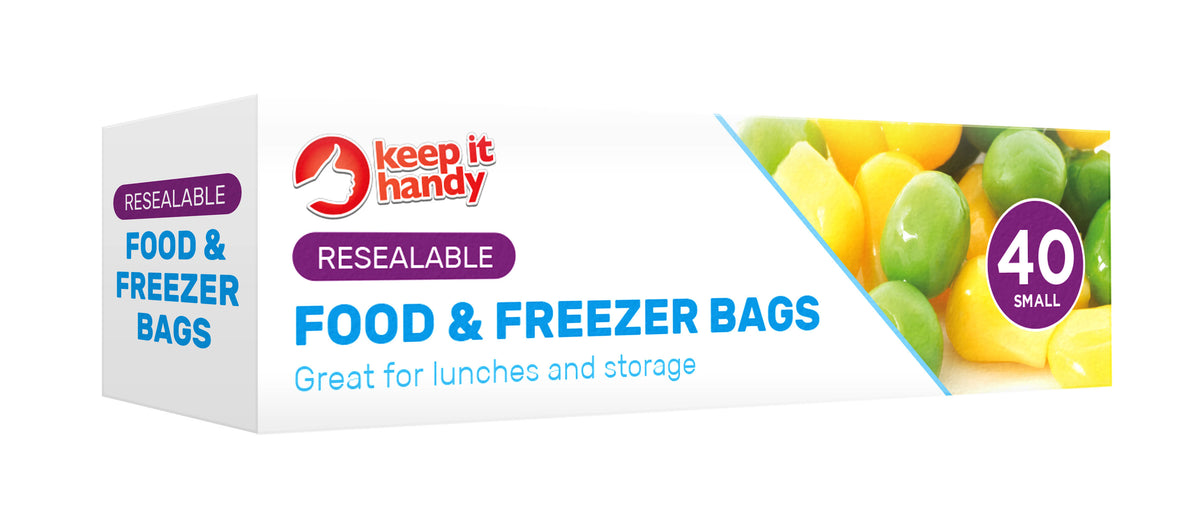 Resealable Food & Freezer Bags 40pk