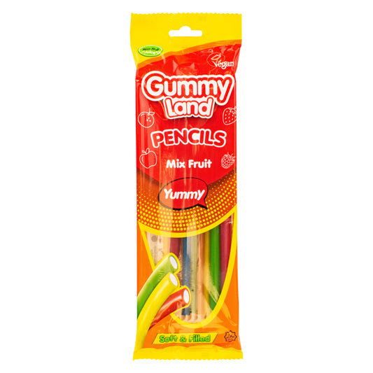 Gummy Land Mix Fruit Flavour Sweet Soft Pencils 150G IC