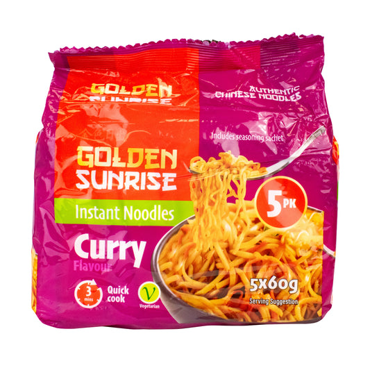 Curry Flavour Instant Noodles Packs 5 x 60g