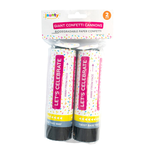 Jaunty Giant Confetti Cannon 2pk (OTL)