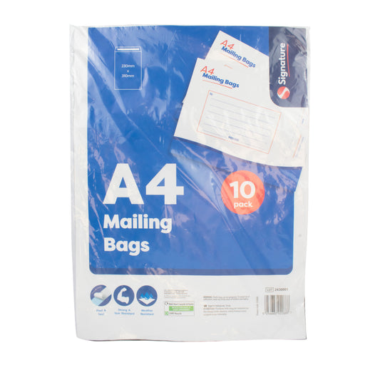 A4 Mailing Bag 10Pk