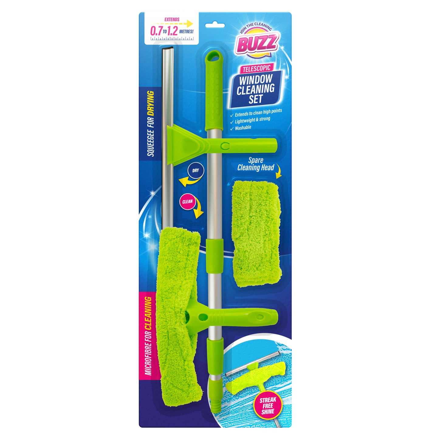 Telescopic Window Cleaning Set