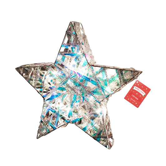 Holographic Star Decoration with LEDs
