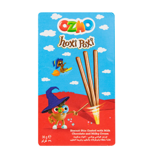 Hoxi Poxi Biscuit Sticks with Chocolate 36g
