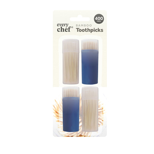 Wooden Toothpicks 4 x 100pk Clipstrip (OC)
