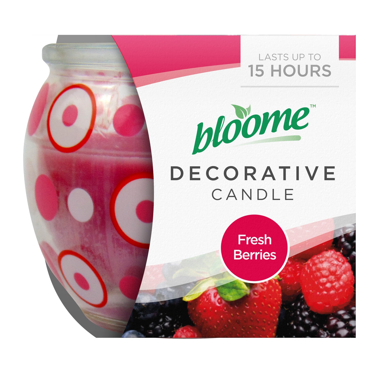 Decorative Sleeve Candle Fresh Berries (2x12)
