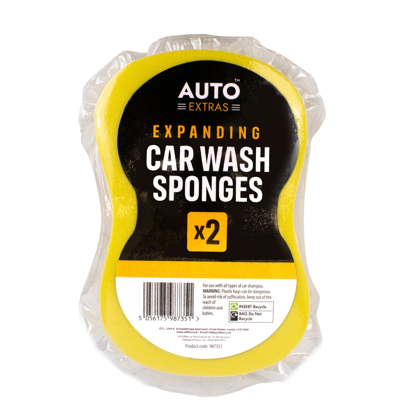 Car Wash Sponges 2pk